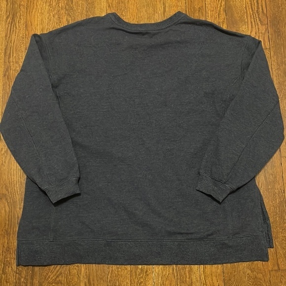 WILDFOX Social Side Slit Sweatshirt - Dark Blue Size XL - Picture 7 of 7